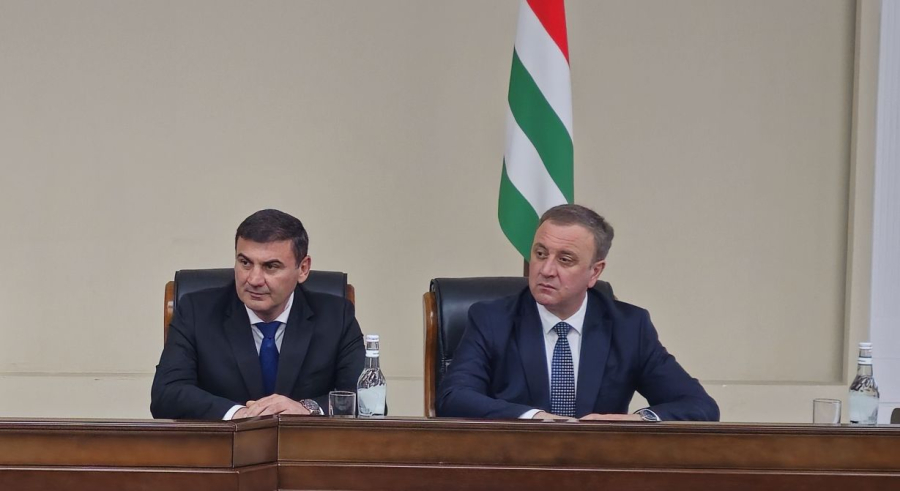Владимир Делба принял участие в торжественном заседании, посвященном 33-й годовщине со дня образования Министерства иностранных дел Абхазии