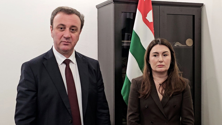 Владимир Делба представил коллективу Минсоцобеспечения нового руководителя Каму Адзинба